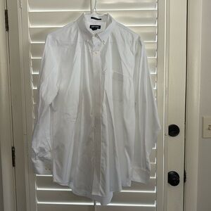 Lands’ End white button up shirt